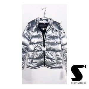 Calvin Klein Silver Puffer Jacket